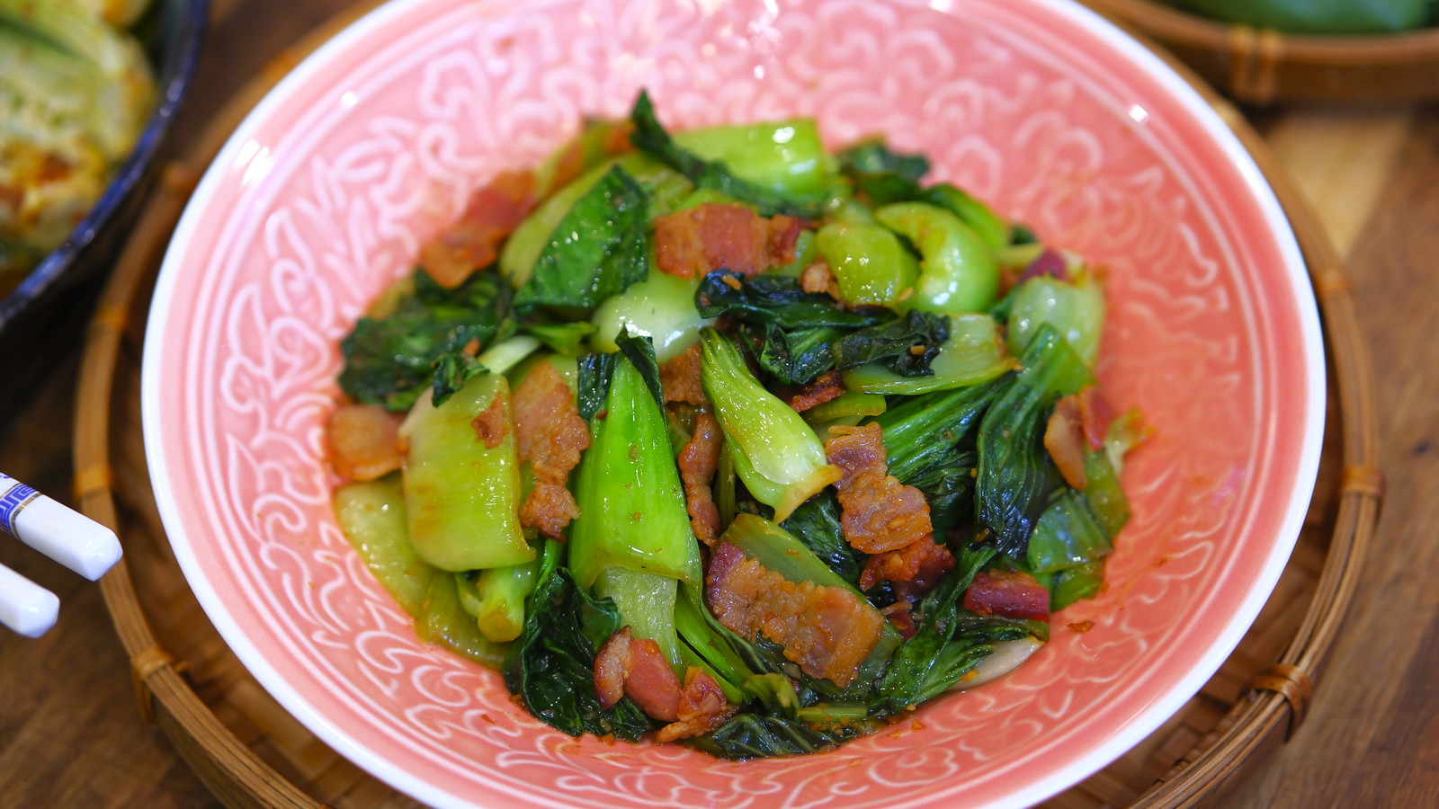 Image of Bok Choy and Bacon Stir-fry Recipes (Ready in 5 Minutes)