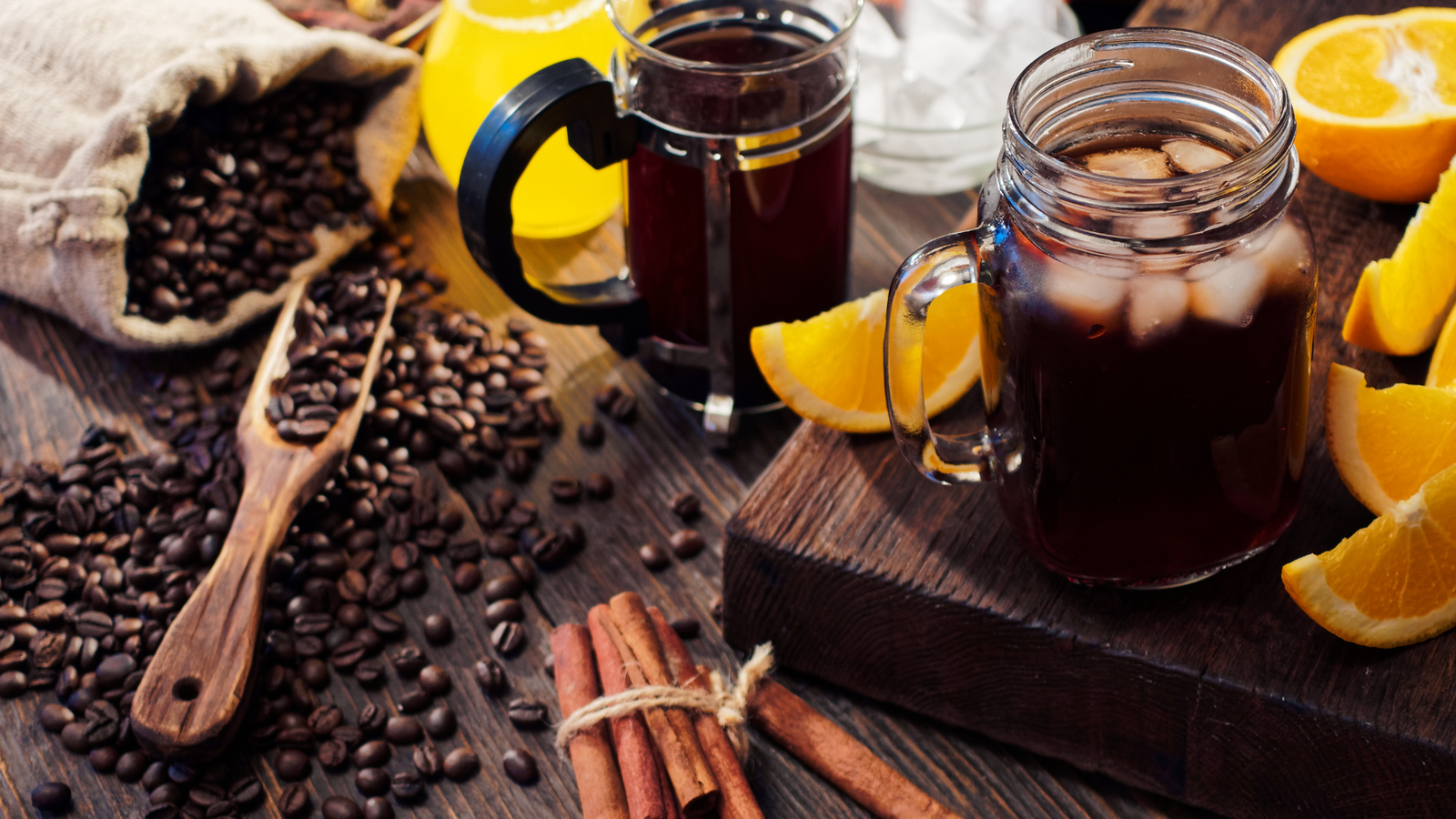 Image of Wabi Coffee Recipes: Iced Orange Spiced Coffee