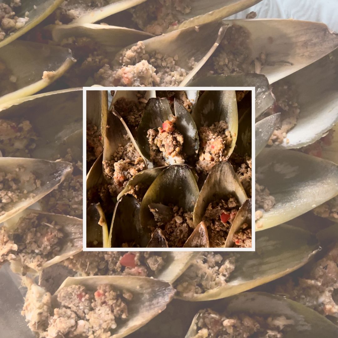 Stuffed Artichoke Leaves