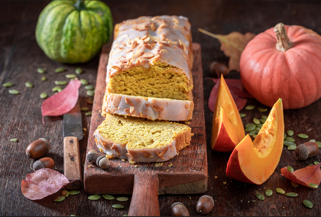 Image of Pumpkin Bread with Cream Cheese Icing