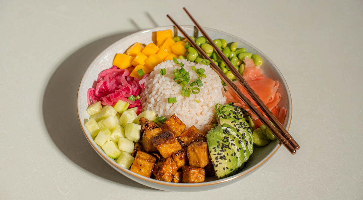 Pine Nut Poke Bowl