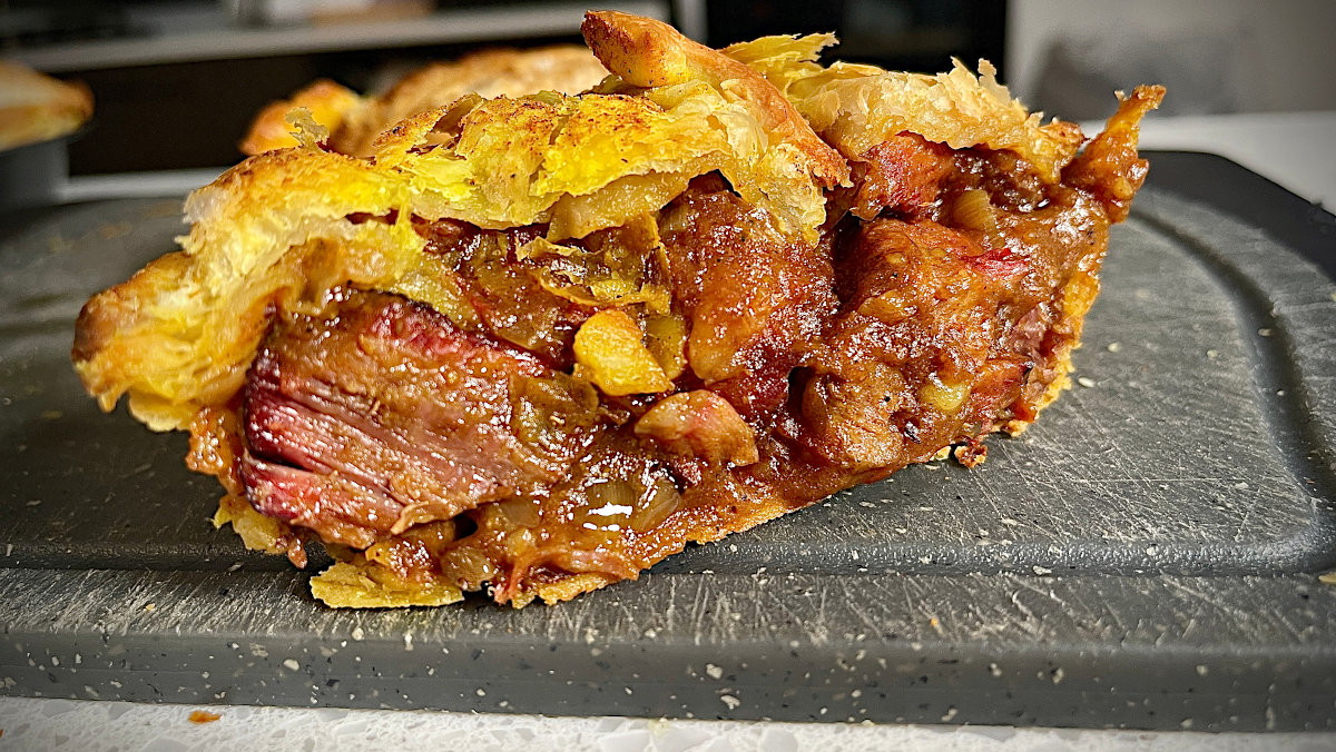 Homemade Smoked Beef Meat pie