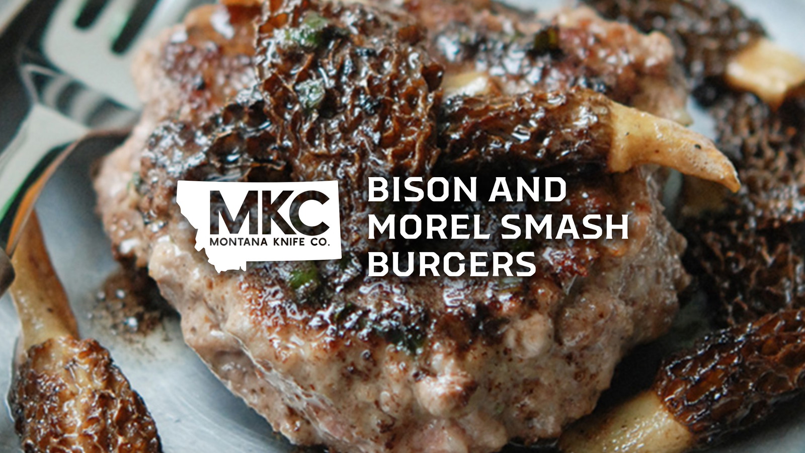 Image of Bison and Morel Smash Burgers