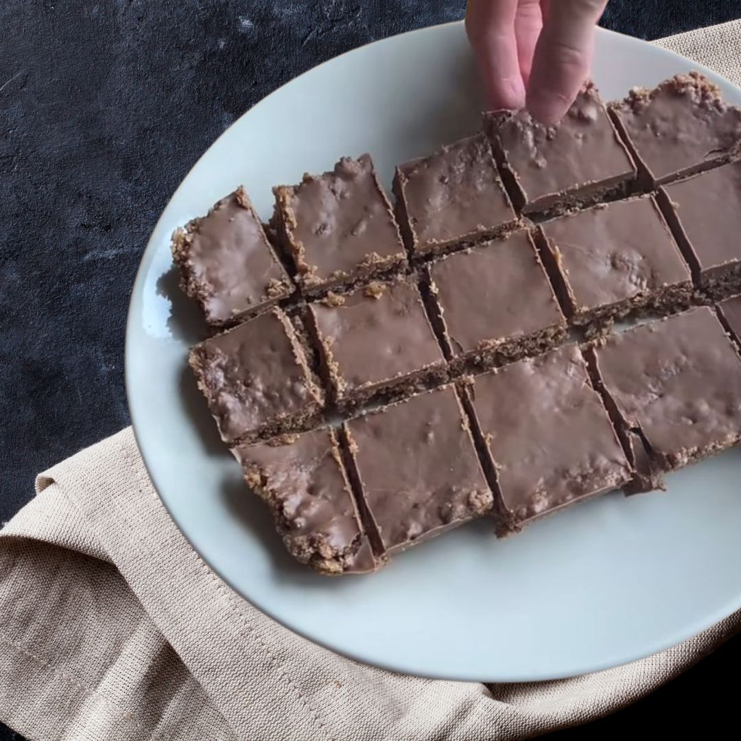Choco-Peanut Honey Weetabix Slice