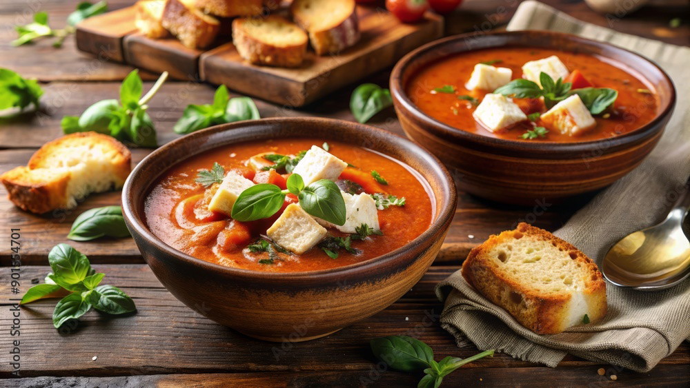 Image of Tuscan Tomato White Bean Soup 