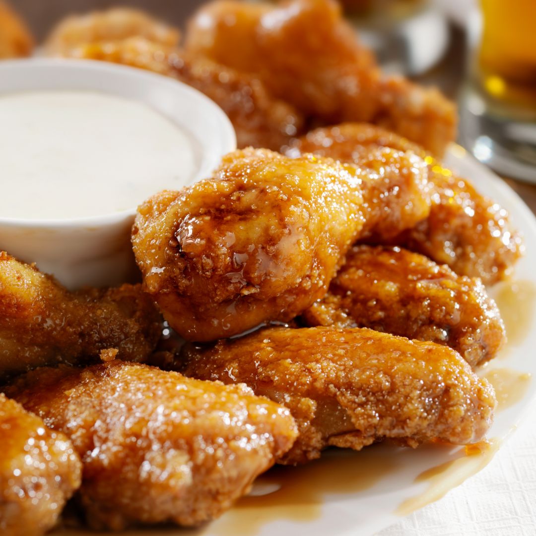 Crispy honey garlic chicken
