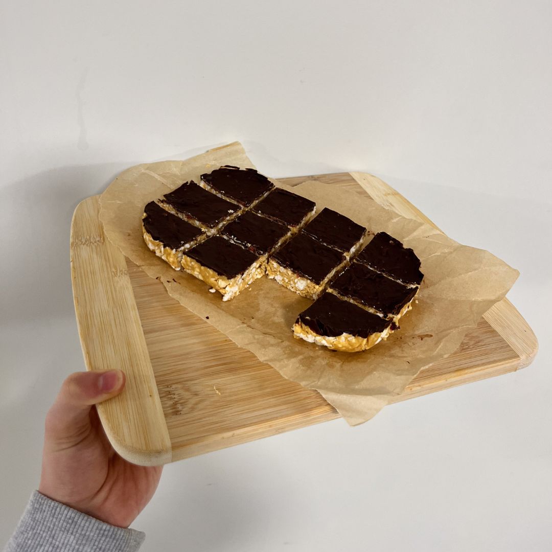 Honey & chocolate ricecakes