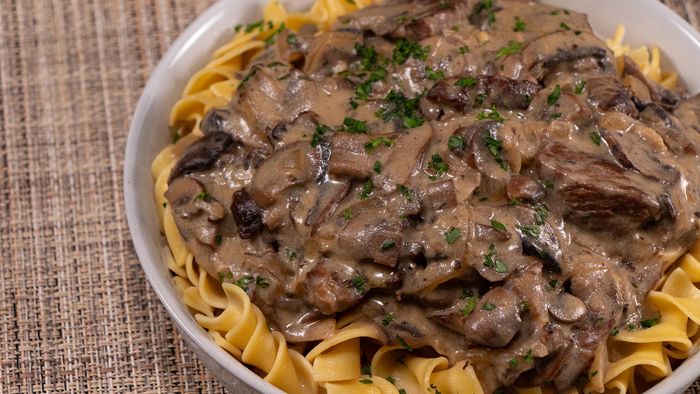 Image of Creamy and Savory Beef Stroganoff