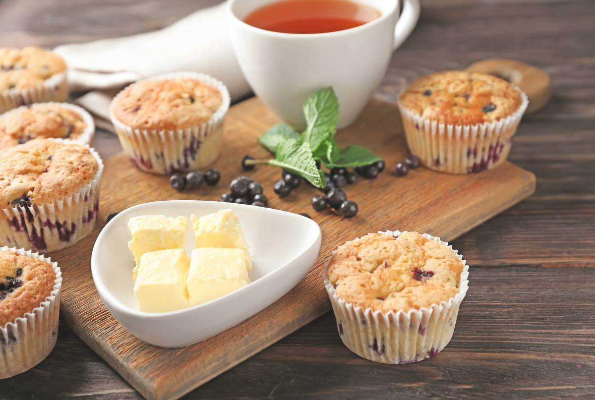 Muffins Beurrés aux Baies de Maqui