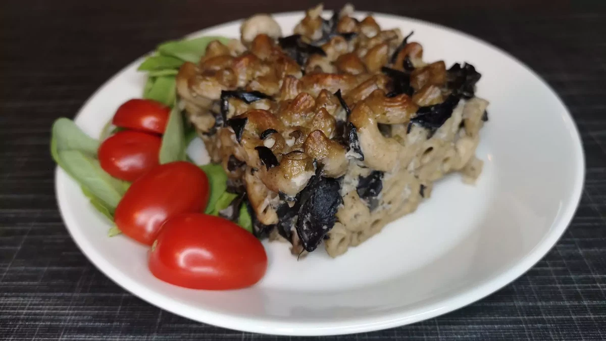 Horn of plenty-whole grain pasta casserole