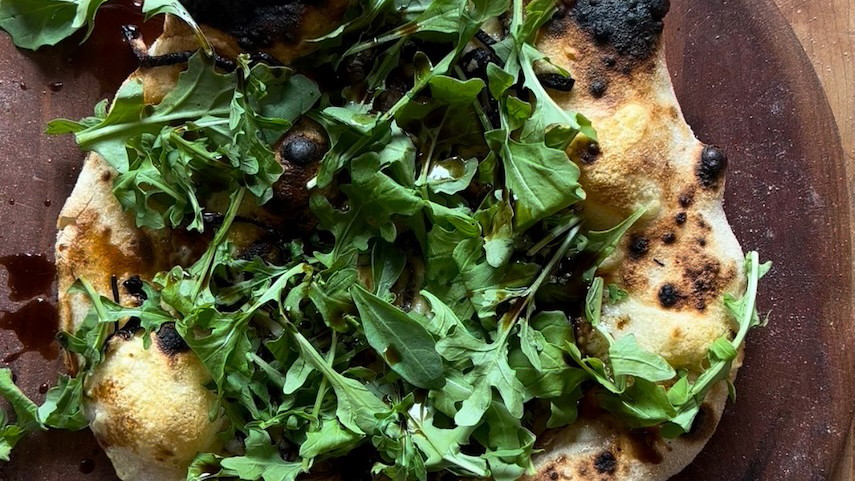 Image of Arugula and Caramelized Onion Pizza