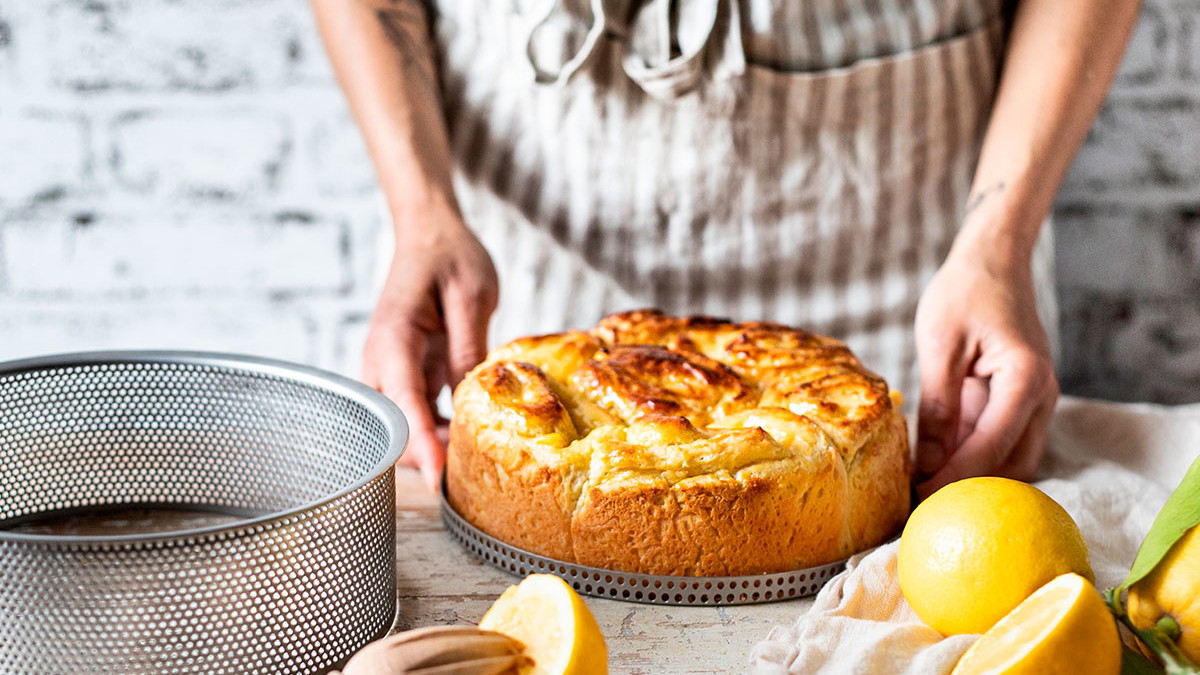 Image of Brioche chinois con crema de limón