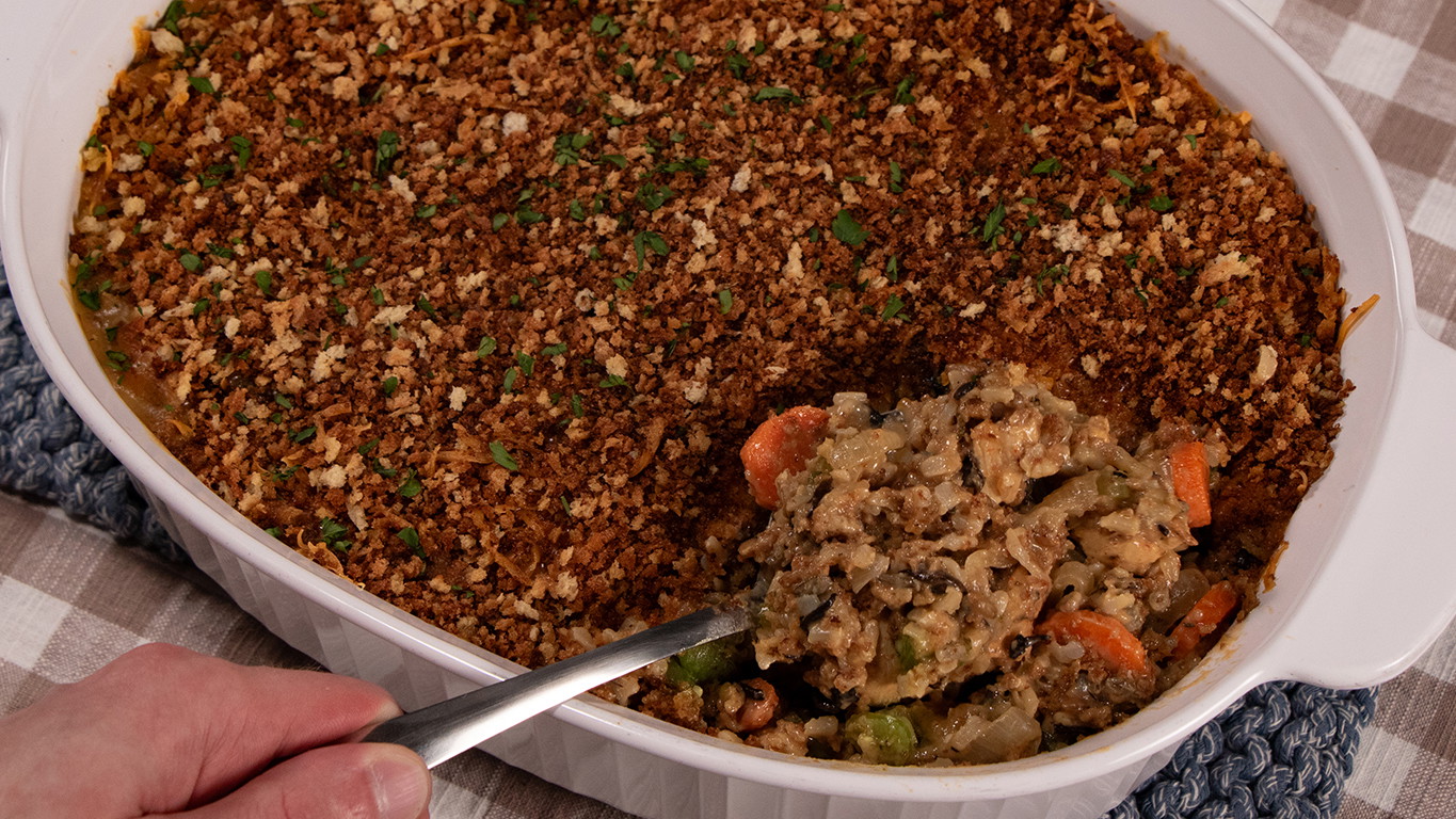 Image of Hot and Hearty Chicken and Wild Rice Casserole