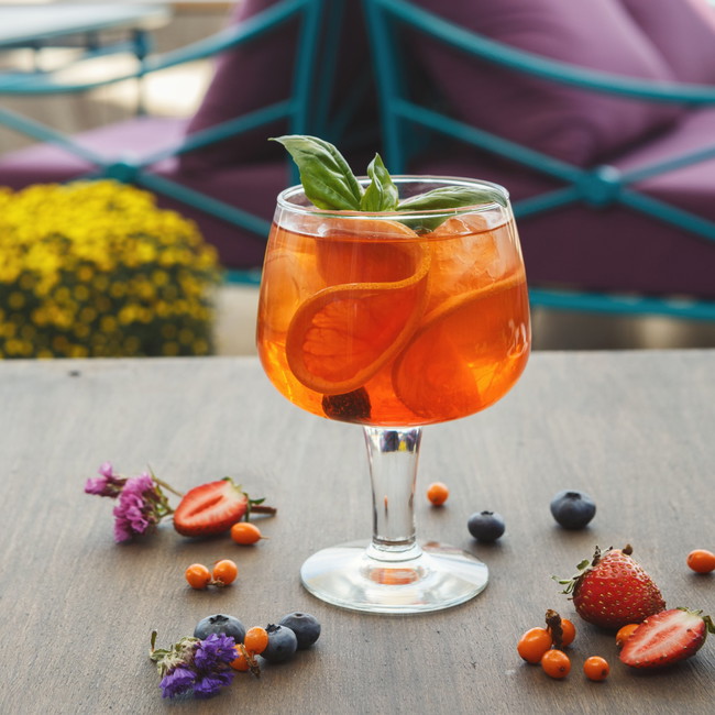 Image of Basil Fruit Splash with Mr SYLTBAR
