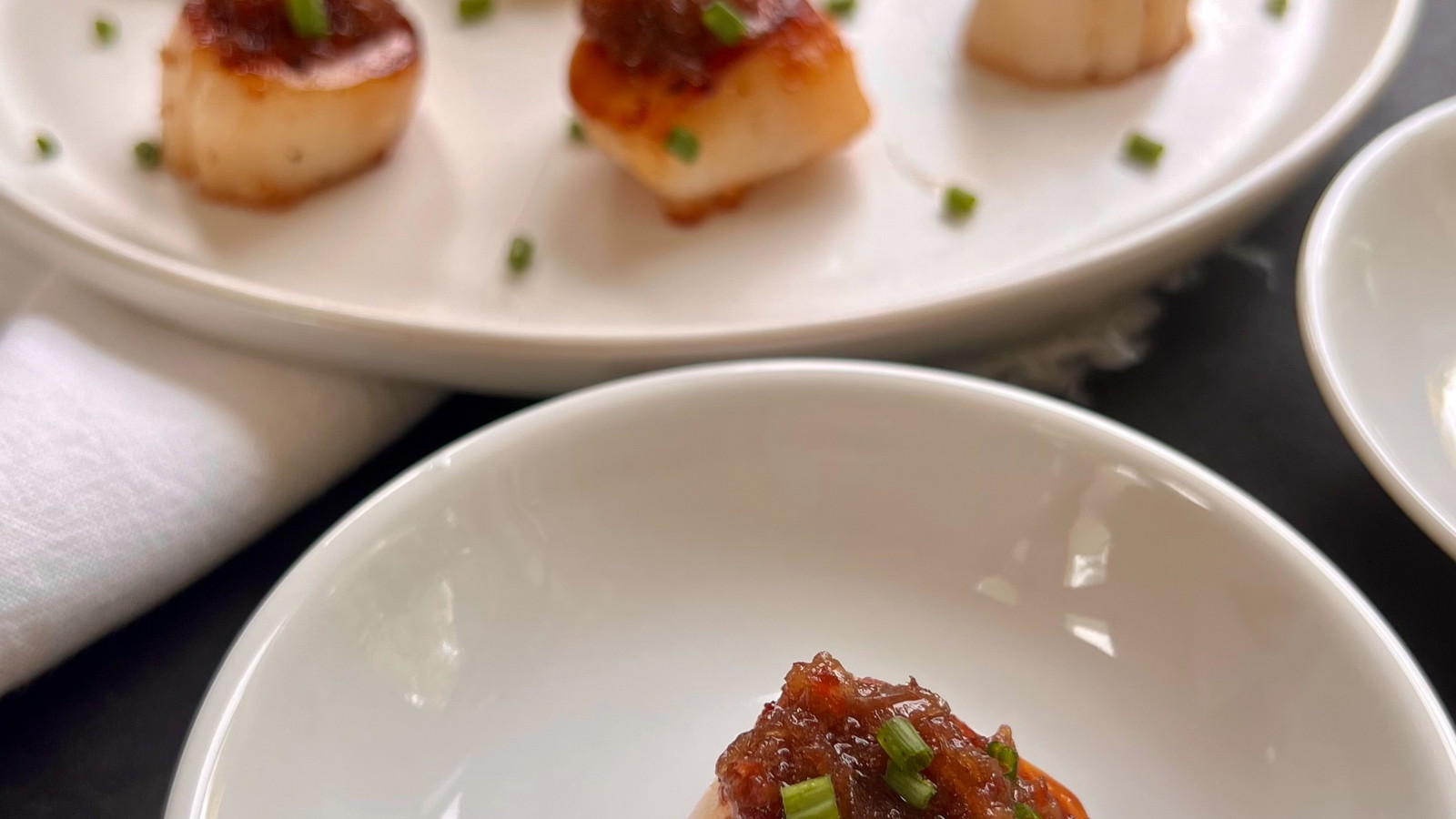 Image of Seared Scallops with Homemade Bacon Jam