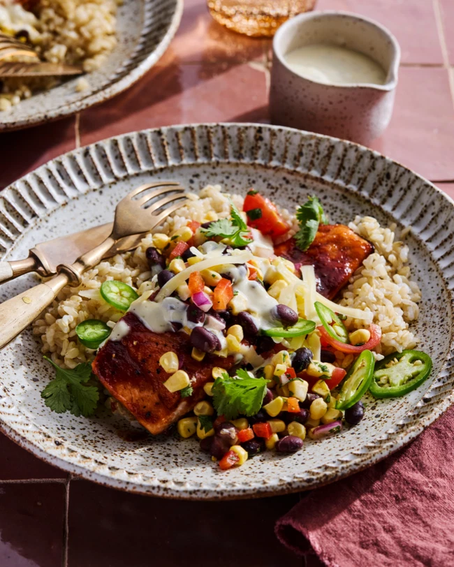 Image of BBQ Salmon Ranch Bowls 