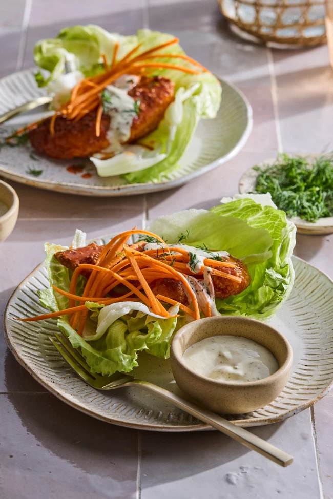 Image of Crispy Buffalo Chicken Lettuce Wraps