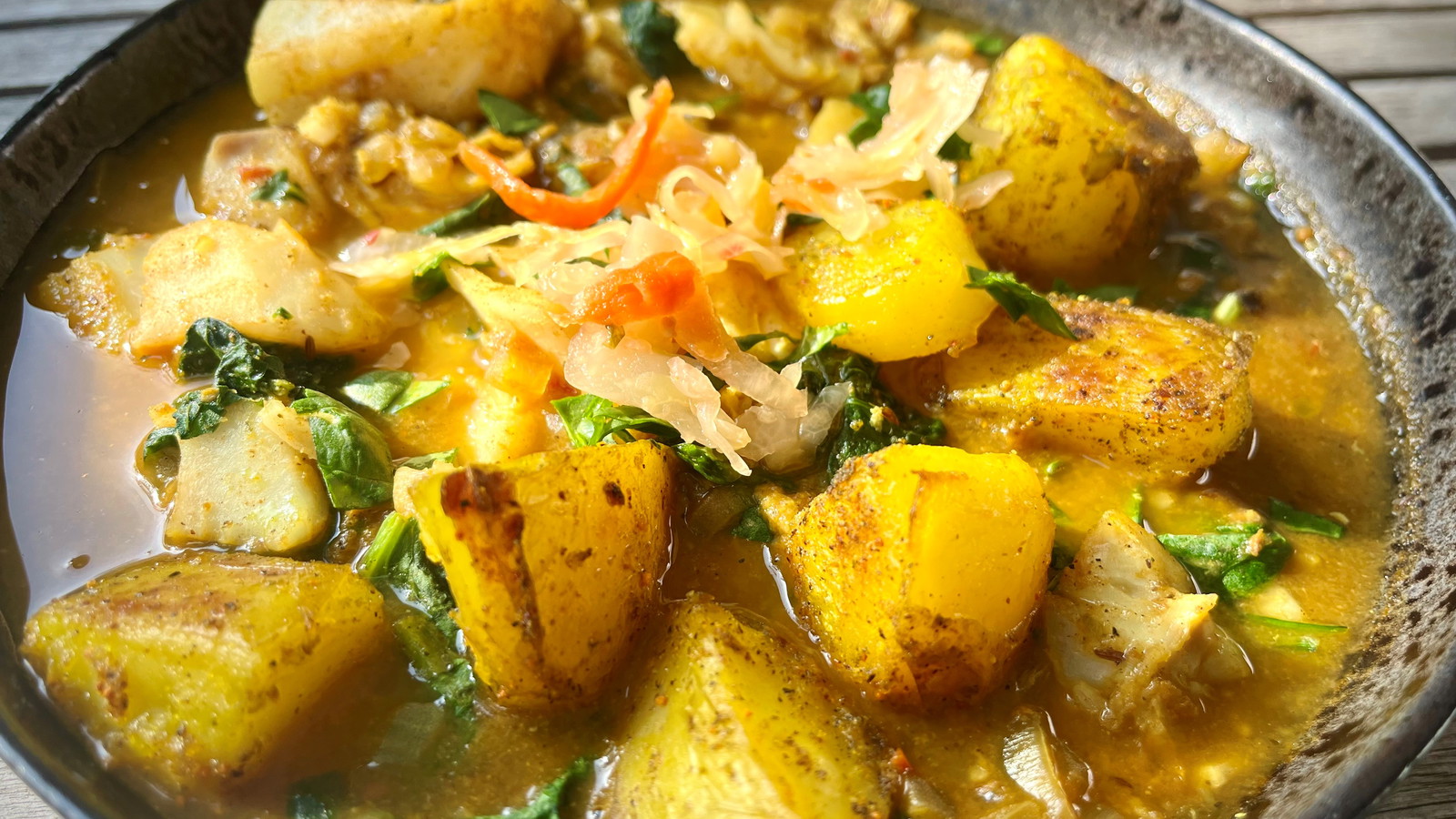 Image of Sag Aloo with Cod