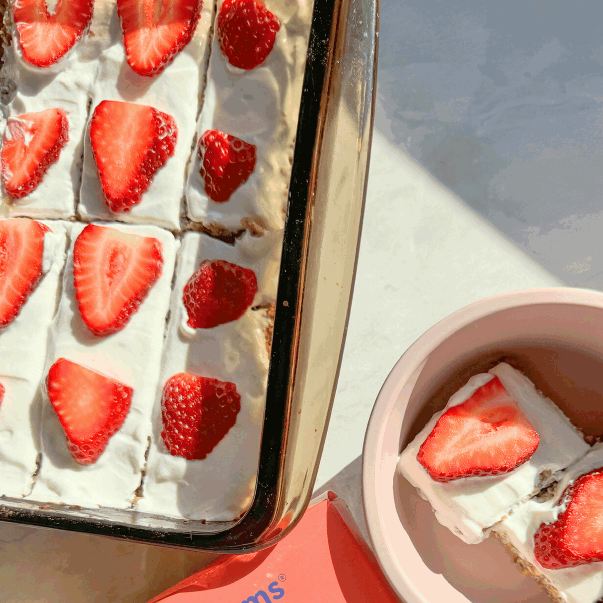 Strawberry and Vanilla Breakfast Cake