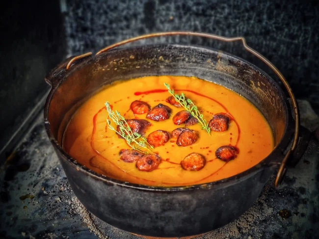 Image of Kürbissuppe aus dem Potjie