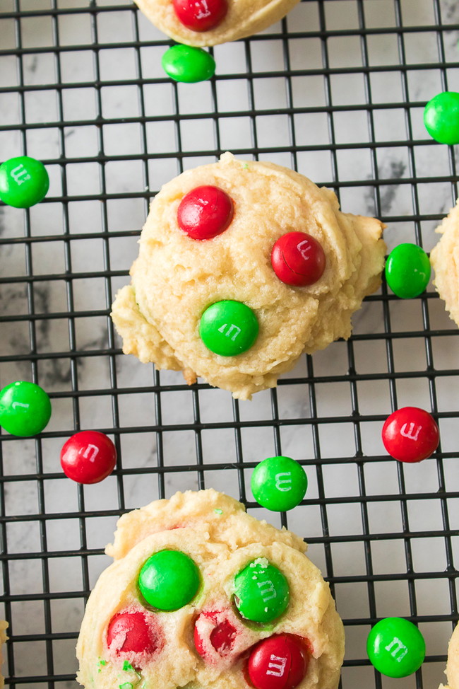 Image of M&M Christmas Cookies