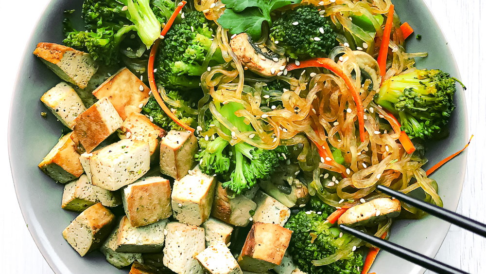 Asia Pfanne mit Tofu und Gemüse