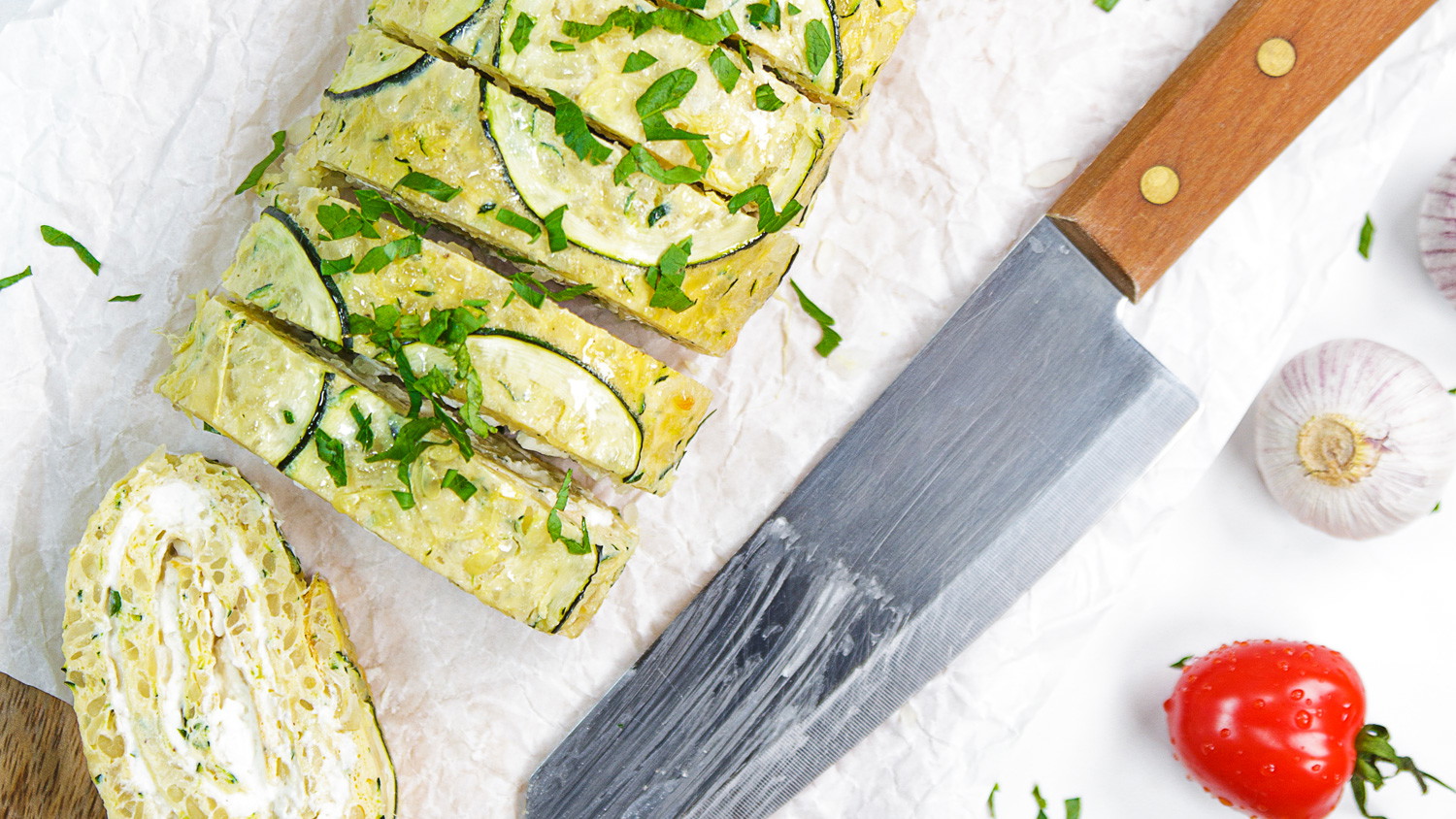 Zucchini-Rice-Roll mit Konjakreis