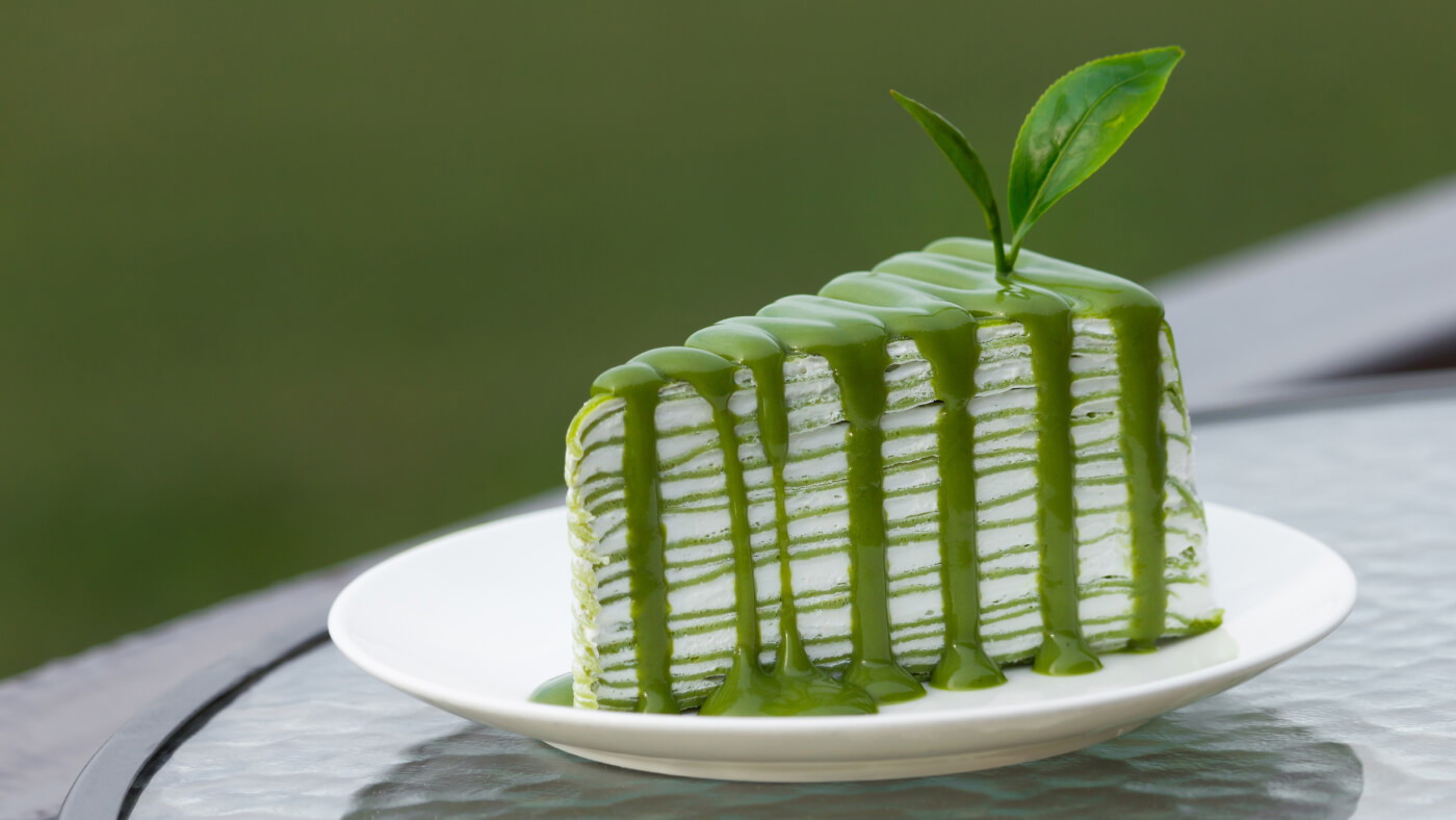 Image of Matcha Crepe Cake Recipe