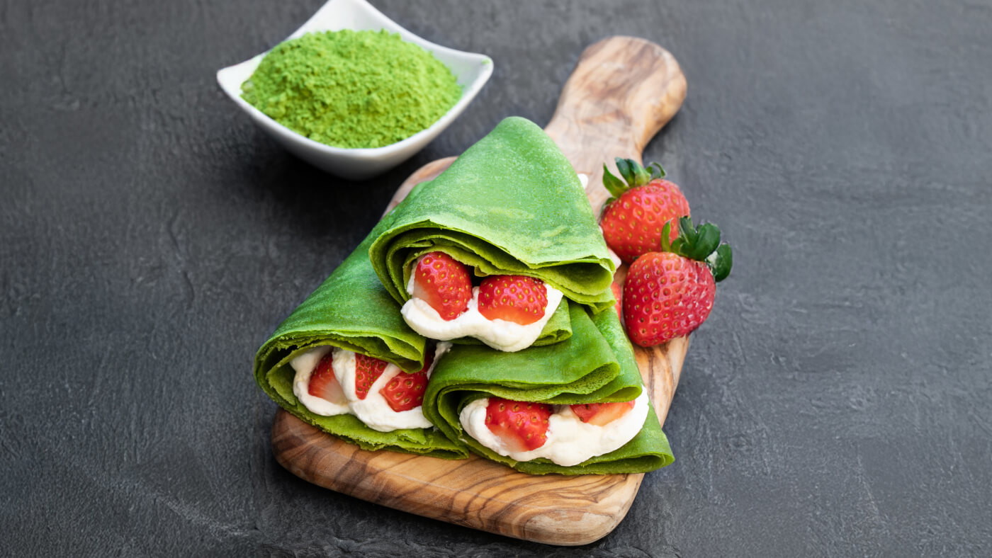 Image of Matcha Crepe Recipe