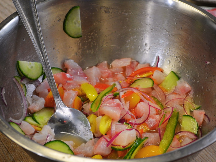 Image of Once chilled add Ketchup and Fish sauce. Add salt and Pepper to taste.