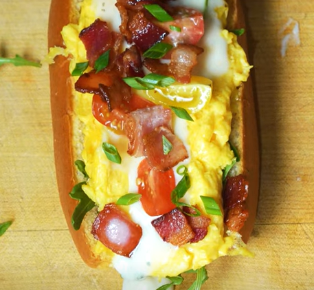French Omelet with Vampire Killer Mornay Sauce