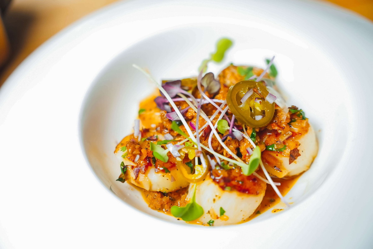 Rio Grande Scallops and Chorizo