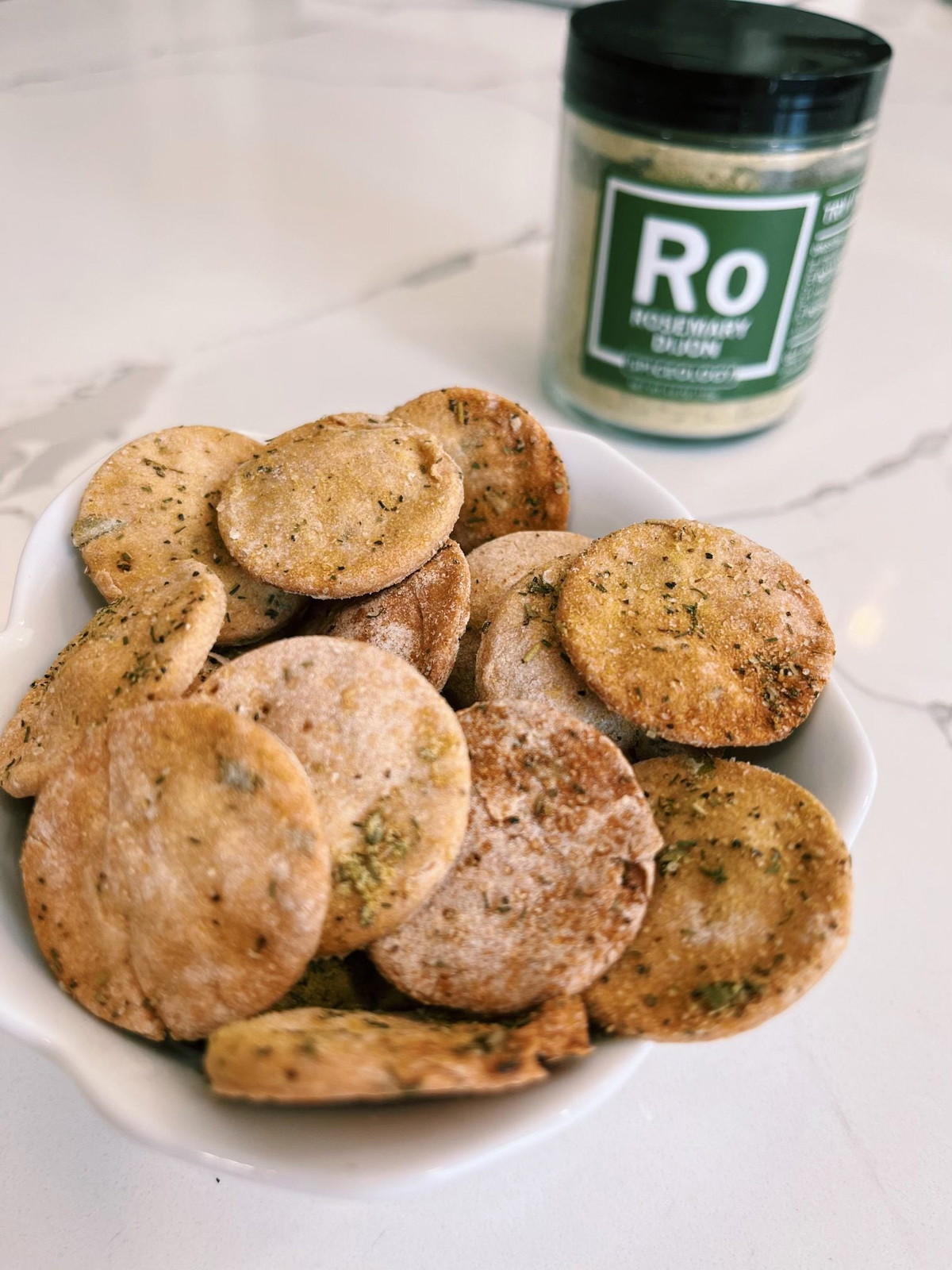 Rosemary Dijon Herby Homemade Crackers