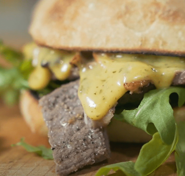 Where's the Lamb Sauce?! Steak & Arugula Sandwich