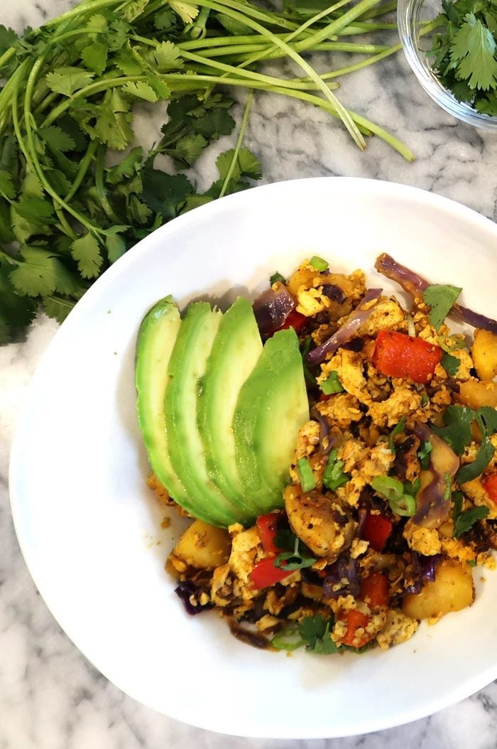 Greek Freak Vegan Breakfast Scramble