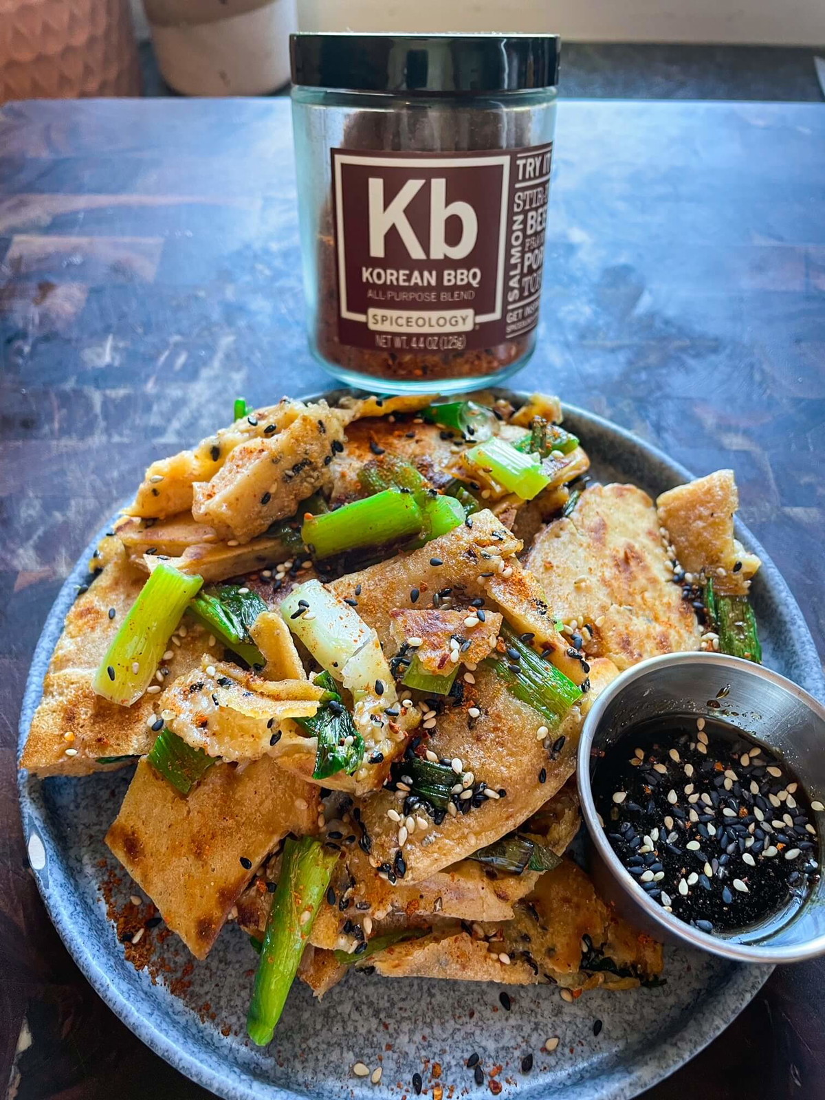 Korean BBQ Green Onion Pancake