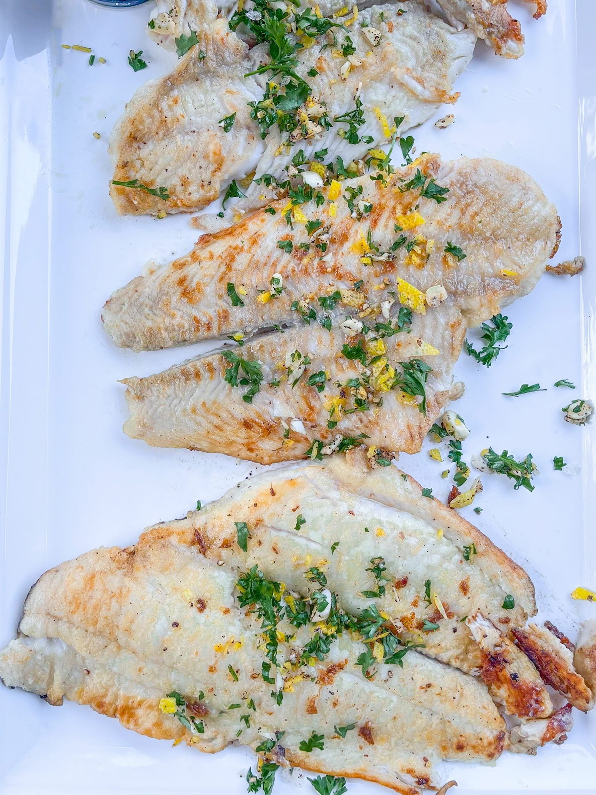 Petrale Sole with Coffee Gremolata