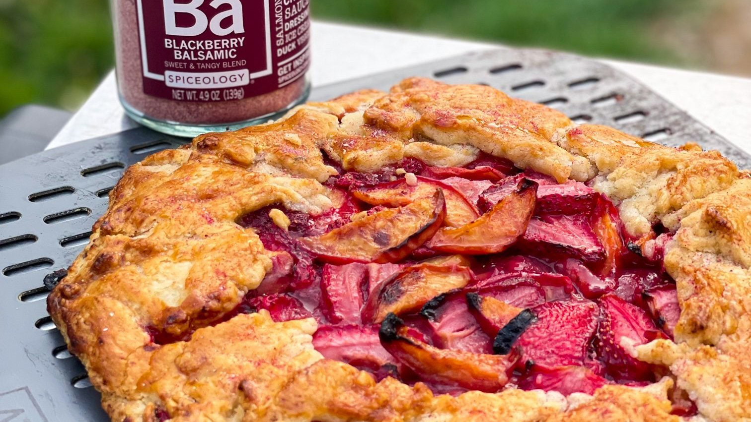 Image of Blackberry Balsamic Strawberry and Peach Galette