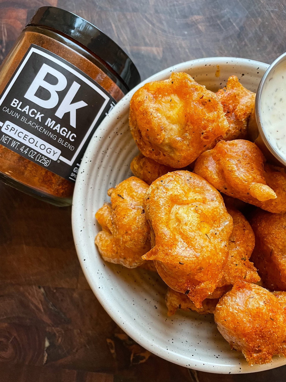 Black Magic Fried Mushrooms