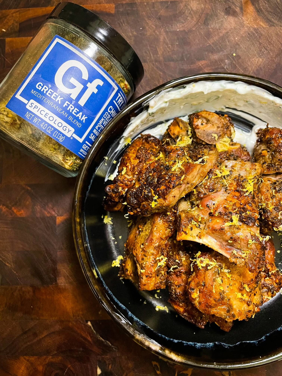 Greek Freak Crispy Pork Button Bones