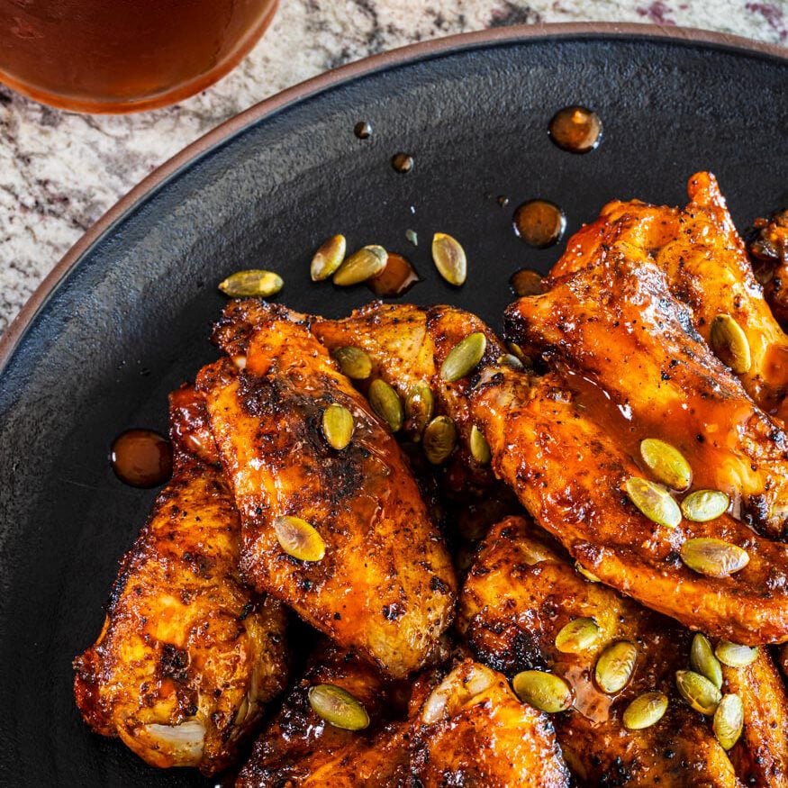 Pumpkin Spice Chicken Wings