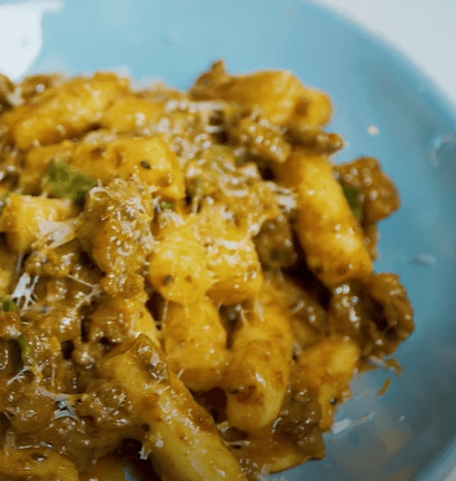 Korean BBQ Chopped Cheese Rice Cakes
