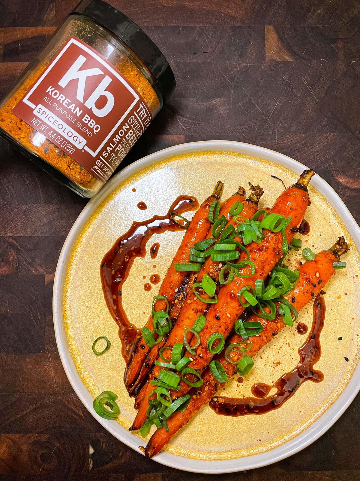 Korean BBQ Honey Roasted Carrots