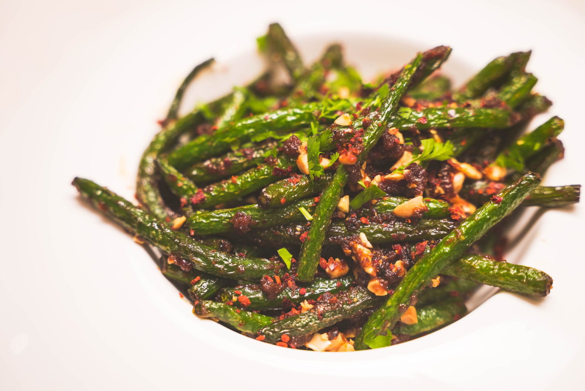 Korean BBQ Blistered Green Beans