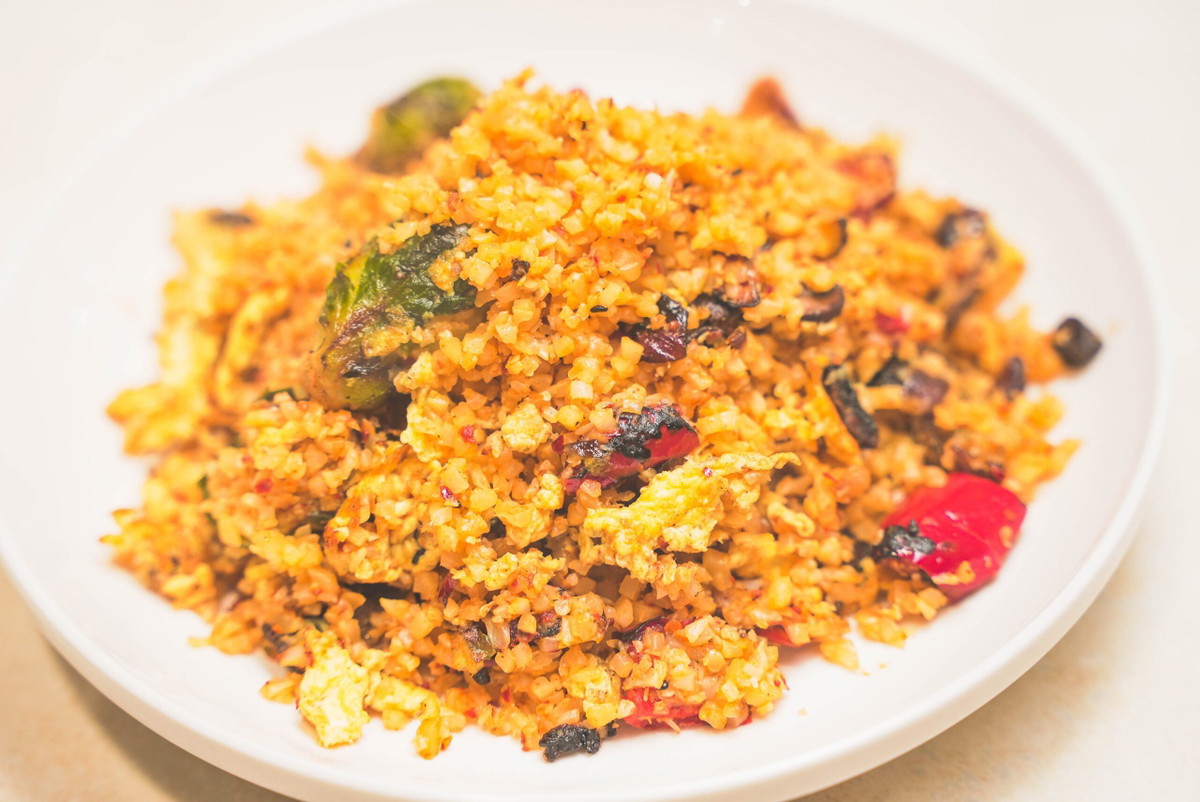 Korean BBQ Cauliflower Fried Rice