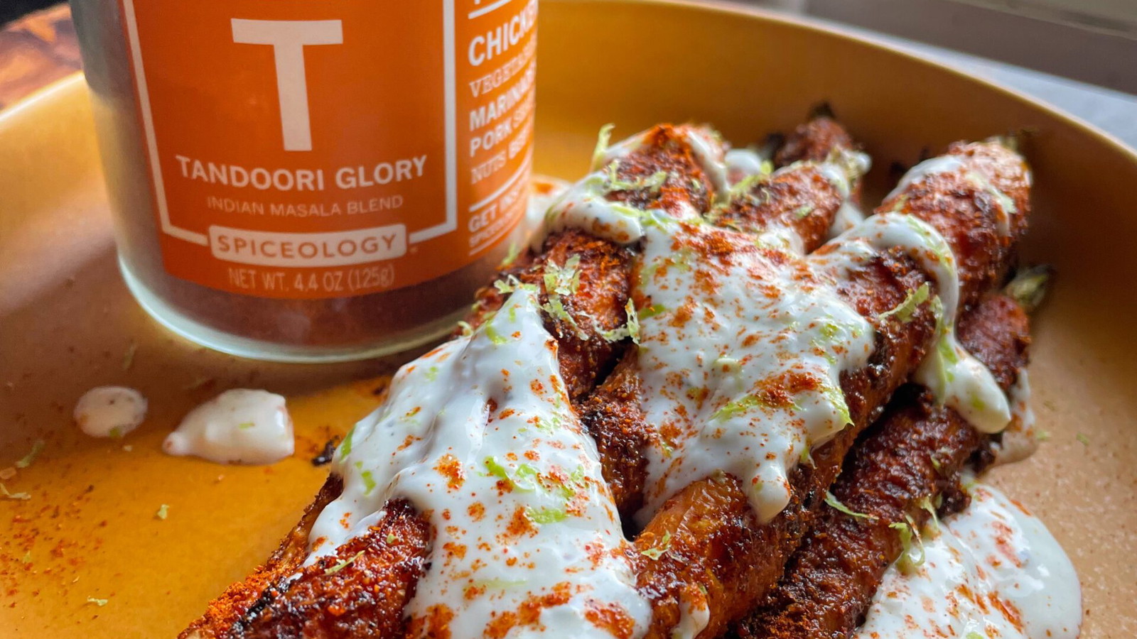 Image of Tandoori Glory Roasted Carrots with Maple Yogurt