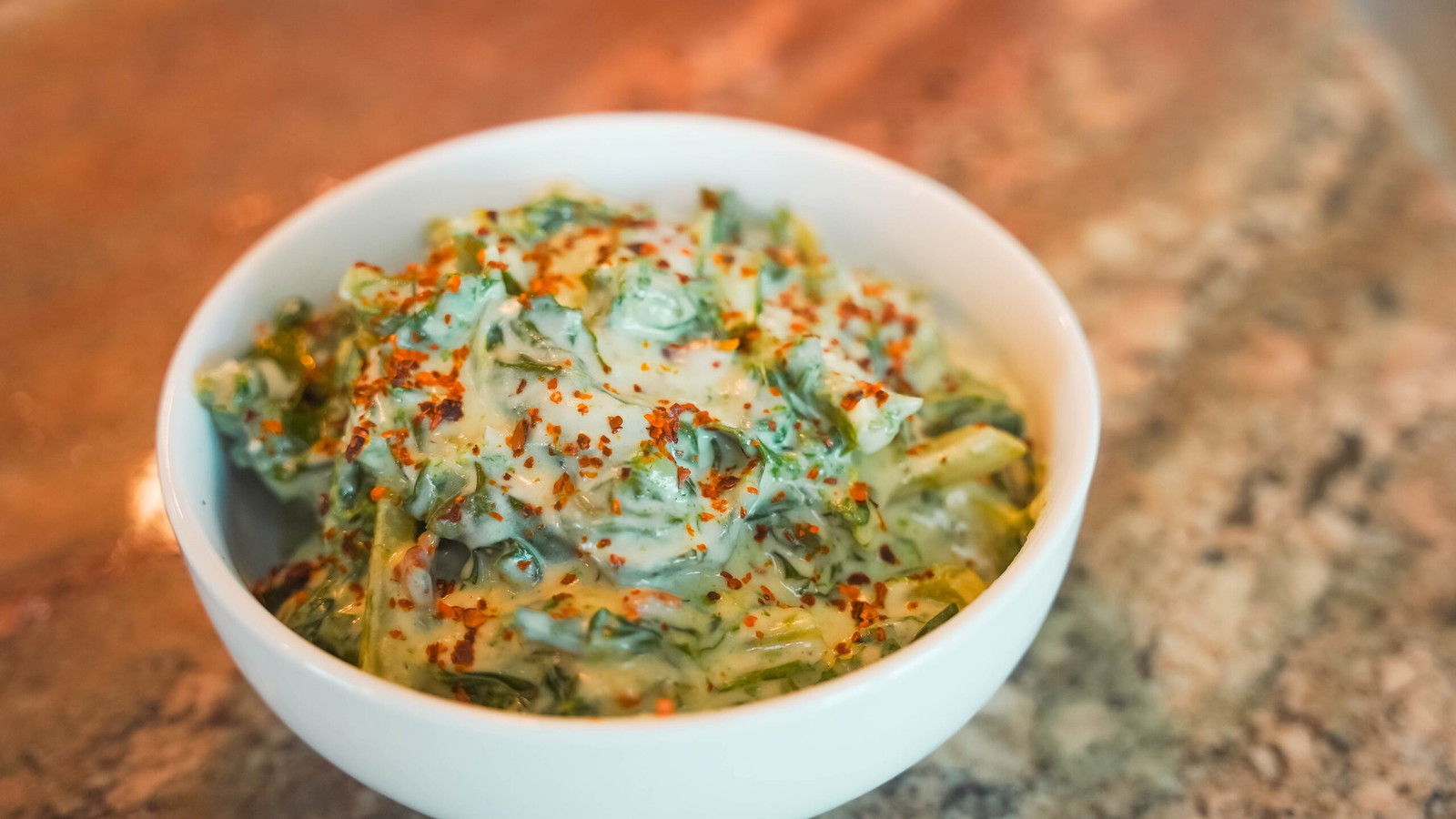 Image of Smoked Garlic Jalapeno Creamed Collard Greens