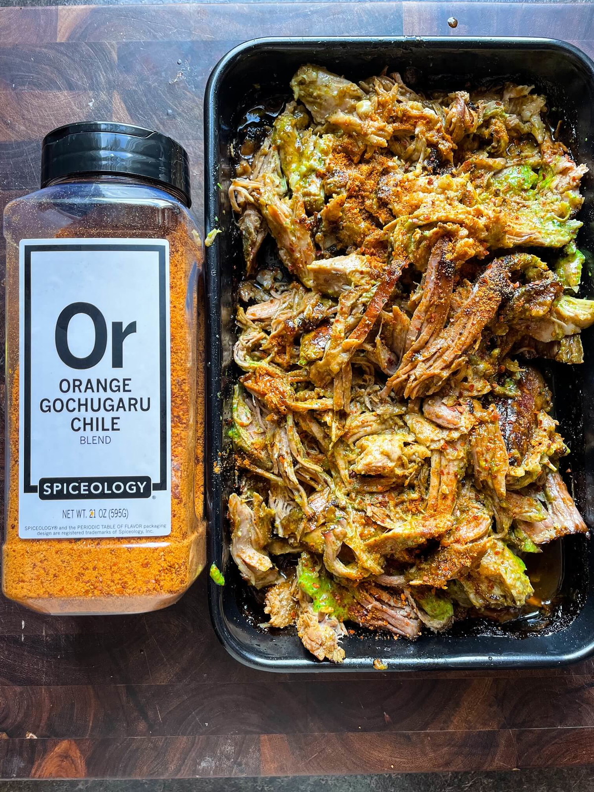 Orange Gochugaru Chile Mojo-Style Pulled Pork