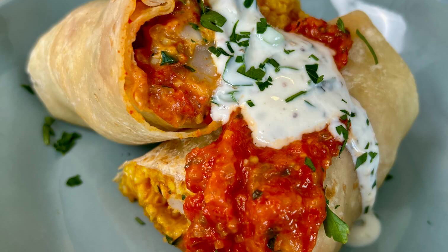 Image of Tomatador Paella-Inspired Shrimp Burrito