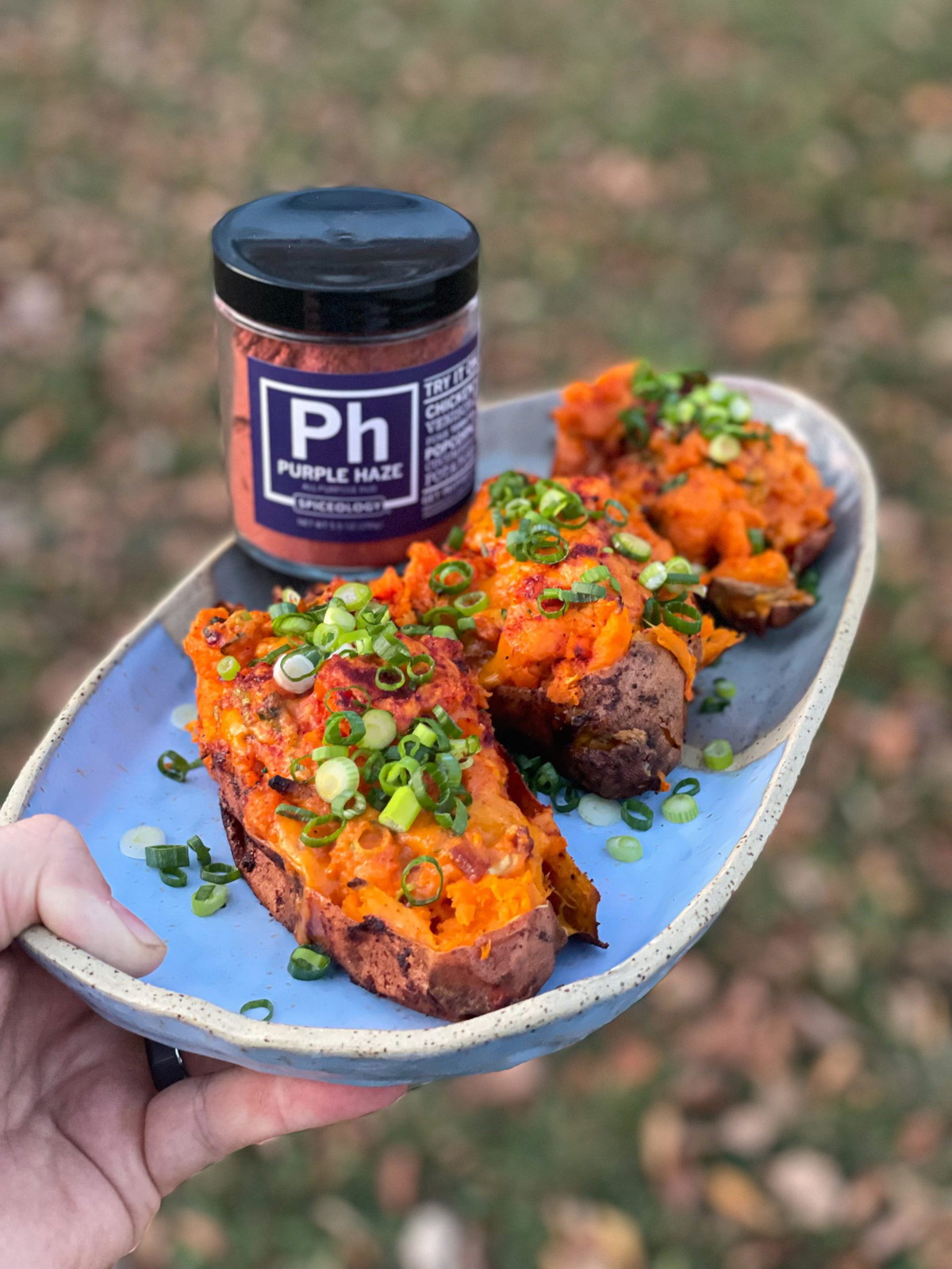 Purple Haze Twice-Baked Sweet Potatoes
